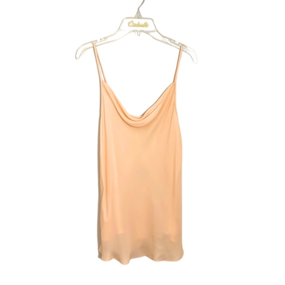 Haute Hippie NWT Apricot 100%‎ Silk Tank Top Size Small Coquette Quiet Luxury